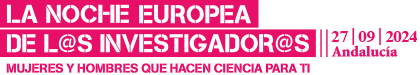 Logotipo de La Noche Europea de los Investigadores - Fundación Descubre
