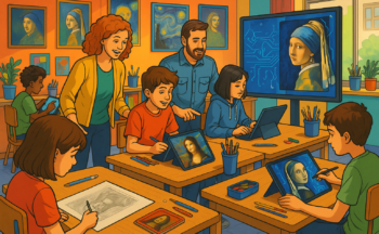Fotografía ilustrativa de la actividad Del revés y con IA: reinventando el arte a través del juego y la inteligencia artificial