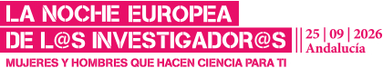 Logotipo de La Noche Europea de los Investigadores - Fundación Descubre