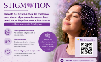 Fotografía ilustrativa de la actividad STIGMOTION: ¿Qué esconde una etiqueta diagnóstica? Estigma, emoción y cerebro