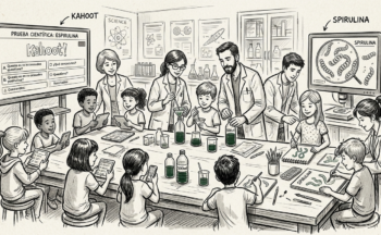 Fotografía ilustrativa de la actividad Crea tu propio jardín de microalgas. Pinta con vida: Artistas microscópicos. Kahoot: Microalgas & Economía Circular
