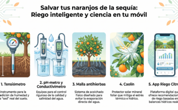 Fotografía ilustrativa de la actividad Salvar tus naranjos de la sequía: Riego inteligente y ciencia en tu móvil